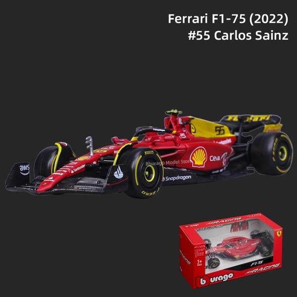 Bburago 1:43 2022 Scuderia Ferrari F1-75 (Monza Livery) Model Car - 16
