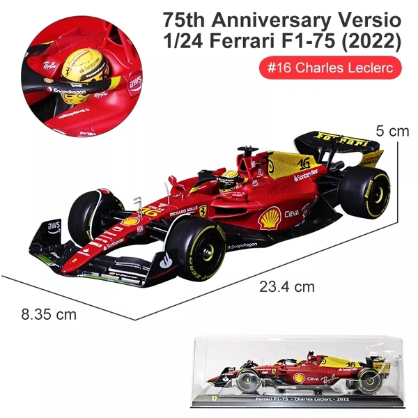 Bburago 1:24 70th Anniversary Livery F1-75 - 16