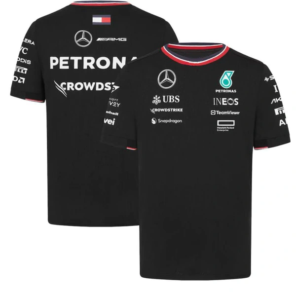 2024 Mercedes AMG F1 Team T Shirt - BLACK - 3XL