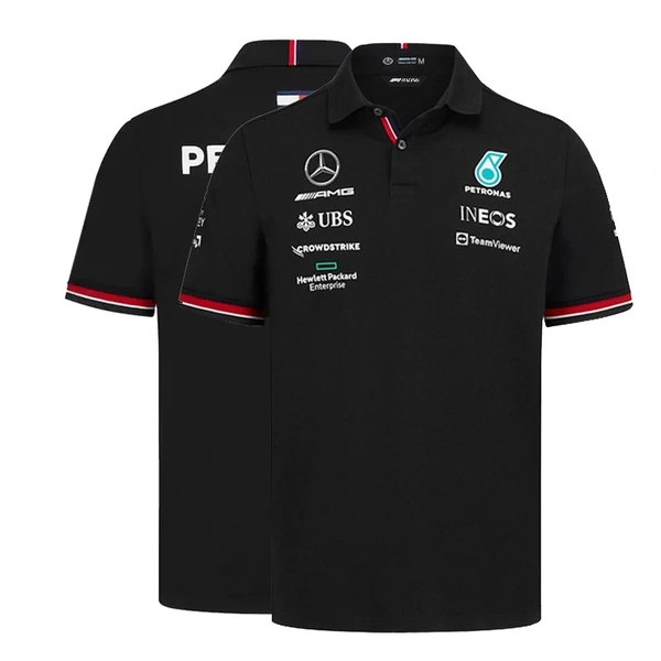 Mercedes AMG F1 Team Polo - Black - M