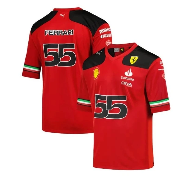 2023 Scuderia Ferrari Football Jersey - 55, XS