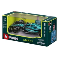 Bburago 1:43 2023 Aston Martin F1 AMR23 Model Car - 14 (NO Case + Helmet)