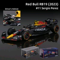 Bburago 1:43 2023 Red Bull Racing RB19 Model Car (With Case + Helmet) - 11 (Stock Livery)