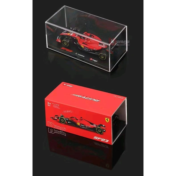 Bburago 1:43 2023 Scuderia Ferrari SF23 (Case + Helmet) - 16