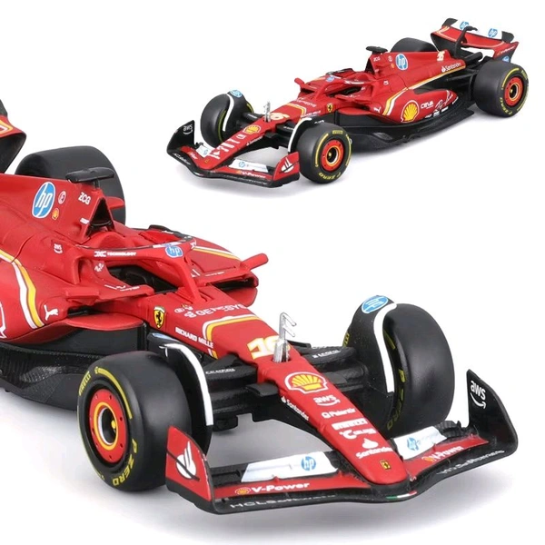 Bburago 1:43 2024 Scuderia Ferrari SF24 Model Car - 55( NO Case + Helmet)