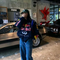 Red Bull Racing Vintage Jacket - Fully Embroidered - XL