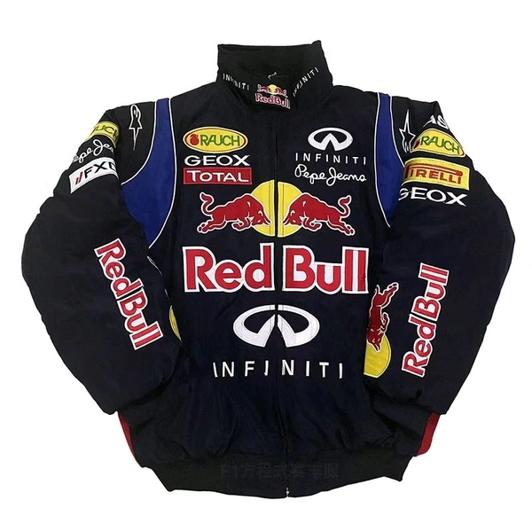 Red Bull Racing Vintage Jacket - Fully Embroidered - XL