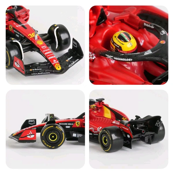 Bburago 1:43 2023 Ferrari SF23 Monza Livery - 16 (NO Case + Helmet)