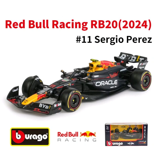 Bburago 1:43 2024 Red Bull Racing RB20 Model Car - 11 (NO Case + No Helmet)