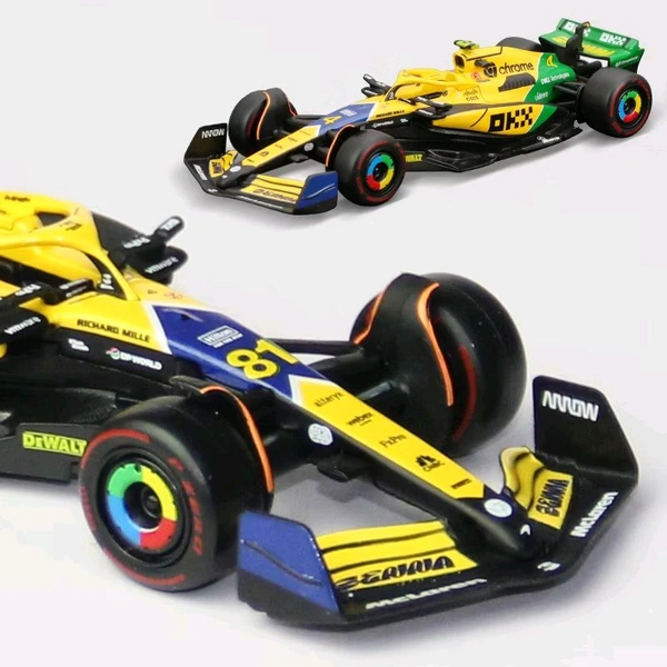 Bburago 1:43 2024 McLaren MCL38 Monaco GP Special Livery - 81 (NO Case + Helmet)