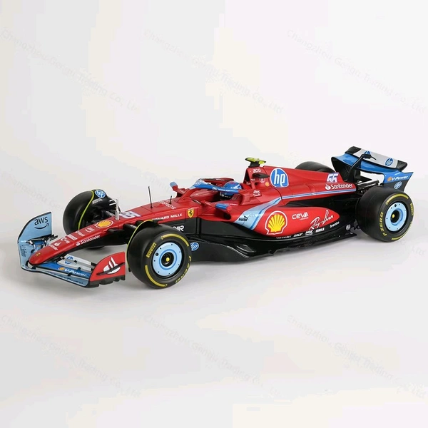 Bburago 1:18 2024 Scuderia Ferrari SF24 Model Car - 55 - Miami GP Livery