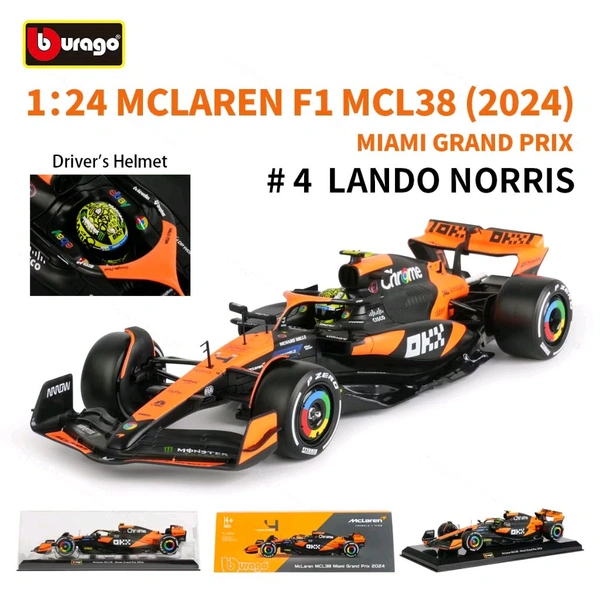 Bburago 1:24 2024 McLaren MCL38 - Miami GP - 4