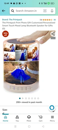 Smart Touch Mood Lamp Bluetooth Speaker for Gifts (G)