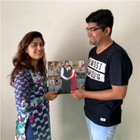 Mosaic Cauple photo Frame 