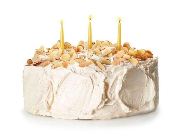 Royal Almond Cake - 1pc(40rs) 0.5kg(280rs) 1kg(540)