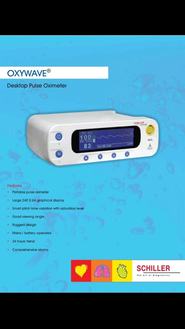Schiller Oxywave Desktop Pulseoximeter Nellcor 