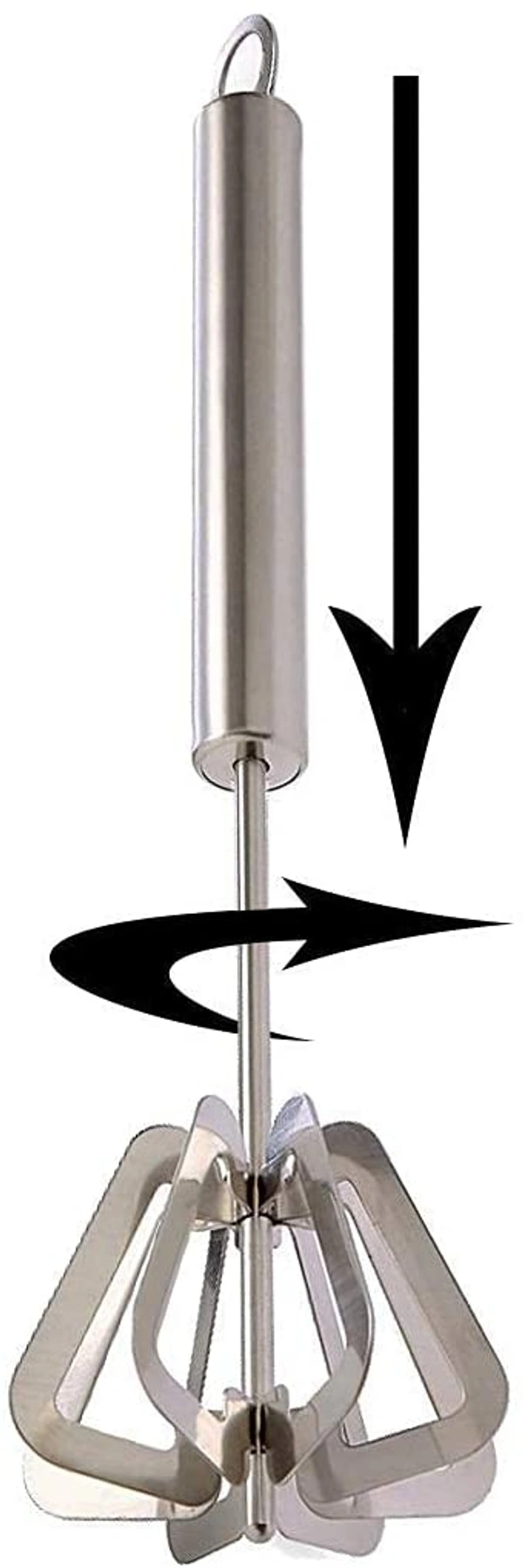 Power Free Stainless Steel Hand Push Blender