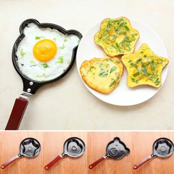 Mini Teddy Bear Shape Design Non-Stick Pancake Egg Omlette Breakfast Frying Pan