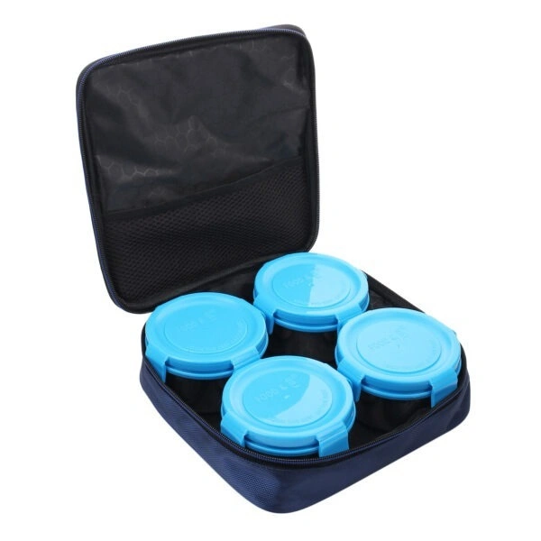 Premium Sleek Insulated Square Lunch Bag with Lock and Lock Containers & Spoon3