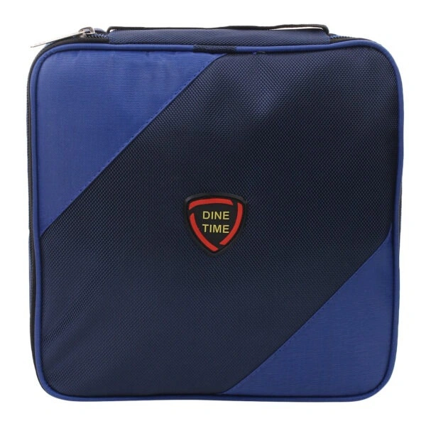 Premium Sleek Insulated Square Lunch Bag with Lock and Lock Containers & Spoon3