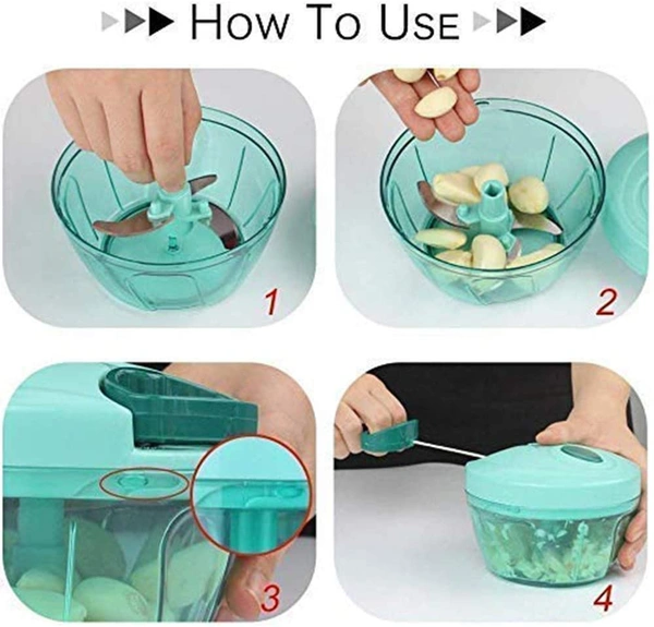 Quick Hand Stainless Steel Vegetable & Fruits Chopper
