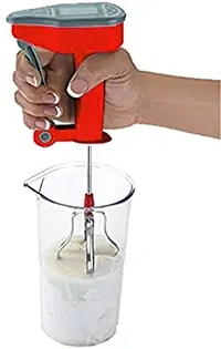 Power Free Manual Hand Blender Whisker and Churner for Multi Purpose use Like Egg & Cream Beater, Milk Shake Maker, Lassi, Butter Milk Mixer,