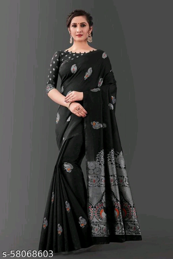 Silk Saree - Black