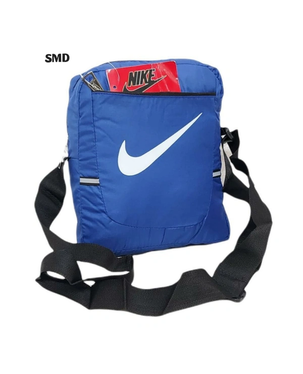 Unisex three partition side sling bag(AF) - Gray