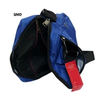 Unisex three partition side sling bag(AF) - Royal Blue