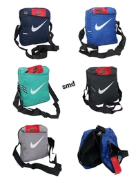 Unisex three partition side sling bag(AF) - Light Green
