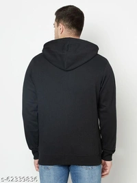 Zipper Hooded Men Soft Fabric Sweatshirt With Logo(M) - Green, S