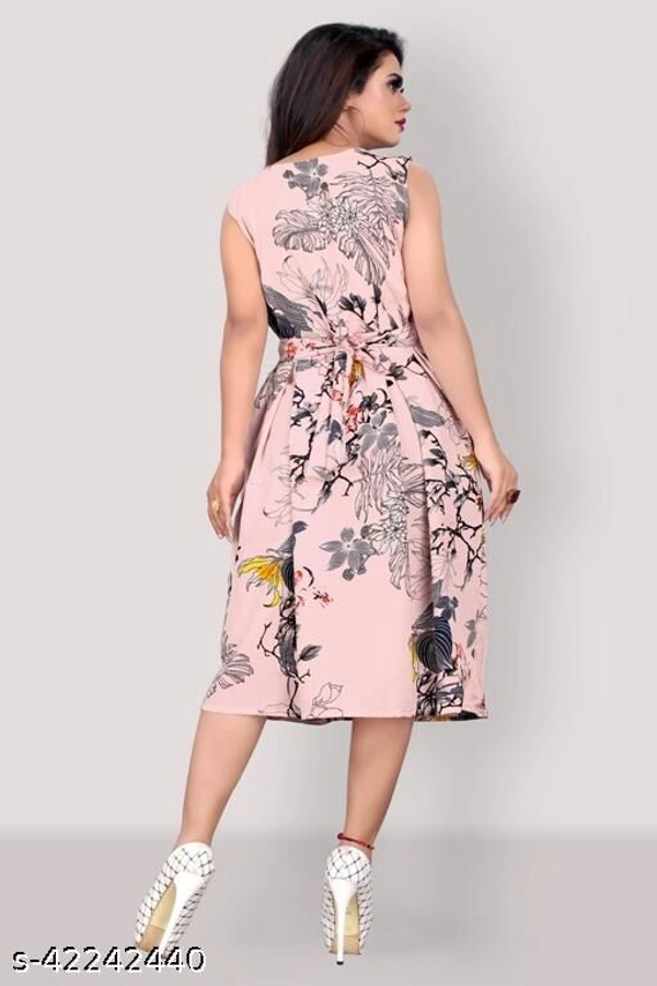 Classic Glamorous Women DressesFabric: Crepe(M) - Pink, XXL
