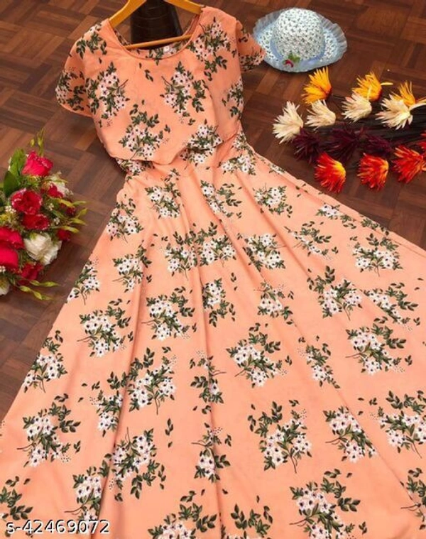 Aagyeyi Alluring Kurtis(M) - Peach, M