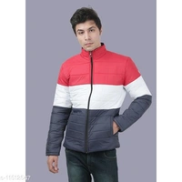 Men's Polyester Jackets - Gray, XL