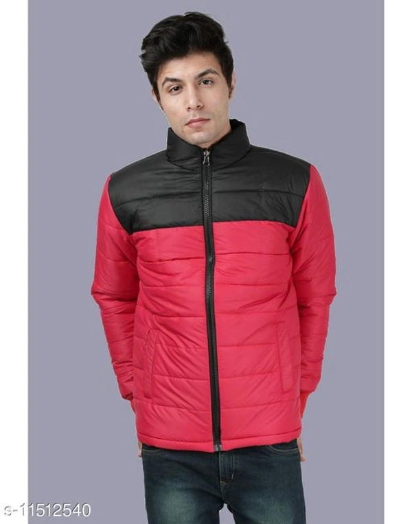 Men's Polyester Jackets - Yellow-Black, XL