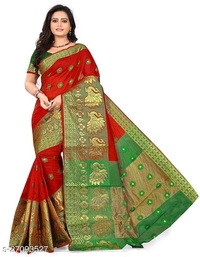 Abhisarika Pretty SareesSaree Fabric: Art Silk(M) - Orange