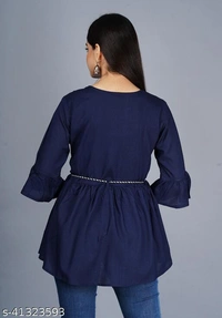 Trendy Ravishing Women Tops & Tunics - Red, S
