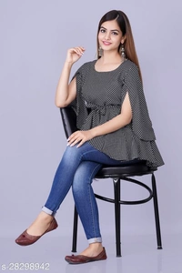 Urbane Latest Women Tops & Tunics - Maroon, S