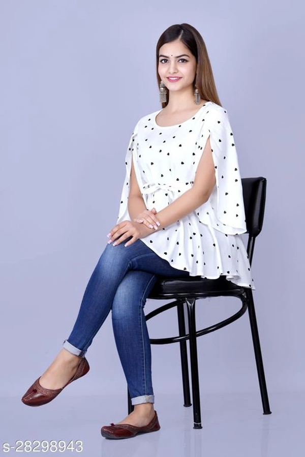 Urbane Latest Women Tops & Tunics - White, L