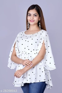 Urbane Latest Women Tops & Tunics - White, XXL