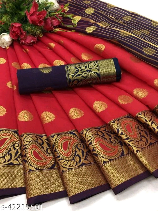 Fancy Jacquard Saree - Samlon