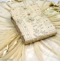Catalog Name:*Jivika Pretty Salwar Suits & Dress Materials*(m) - Cream