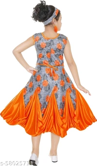 frocks(m) - Orange, 6-7 years