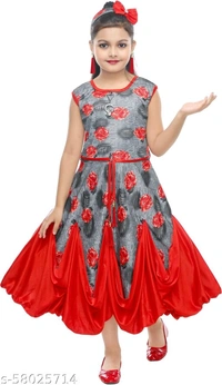 frocks(m) - 7-8 years, Red
