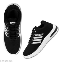 CRAZYLY LATEST&STYLISH CASUAL SHOES FOR GIRLS &WOMEN (M) - Black, IND-6