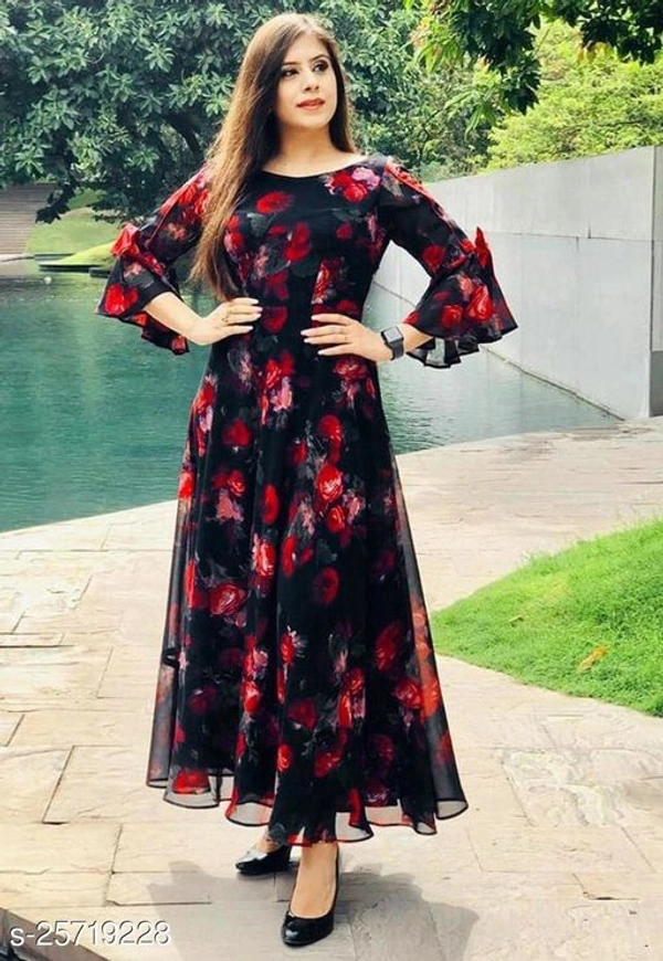 Classy Elegant Women Gowns(m) - Black, XXL