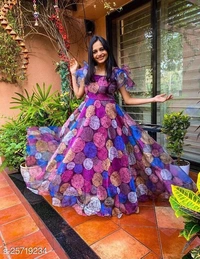 Classy Elegant Women Gowns(m) - Pink, 5XL