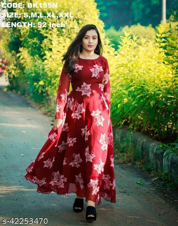 Classy Elegant Women Gowns(m) - Red, XXL