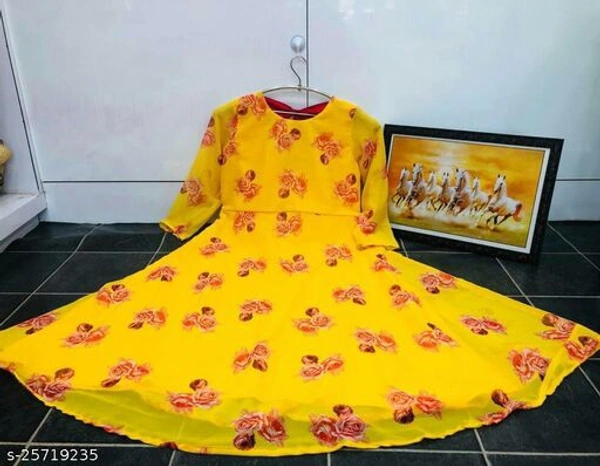 Classy Elegant Women Gowns(m) - Yellow, 5XL