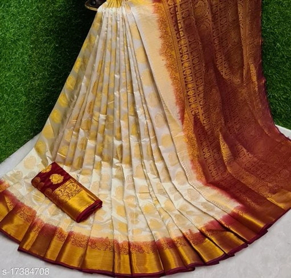 Sensational Kanjivaram silk sarees vol 1Saree Fabric: Kanjeevaram Silk
 - Yellow